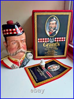 Vintage Boxed Large Royal Doulton WILLIAM GRANT Character Jug with Pour Spout, COA