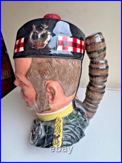 Vintage Boxed Large Royal Doulton WILLIAM GRANT Character Jug with Pour Spout, COA