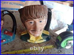 Vintage Full Set Royal Doulton Beatles Character Jugs Mugs Nice! Lot 25-50