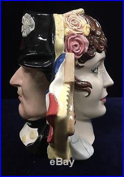 Vintage Large Royal Doulton Napoleon and Josephine Double Sided Character Jug
