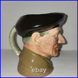 Vintage Monty Character Toby Jug Royal Doulton Marked A Perfect Condition Lg