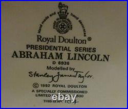 Vintage ROYAL DOULTON President ABRAHAM LINCOLN CHARACTER JUG EXC