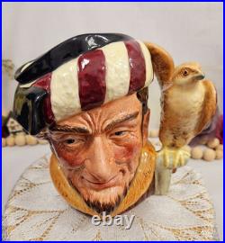 Vintage Rare Royal Doulton'The Falconer, Colourway Brown' Large Character Jug
