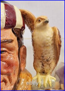 Vintage Rare Royal Doulton'The Falconer, Colourway Brown' Large Character Jug