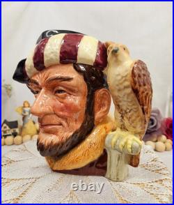 Vintage Rare Royal Doulton'The Falconer, Colourway Brown' Large Character Jug
