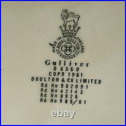 Vintage Royal Doulton 1961 Gulliver D 6560 Toby Mug Jug 7.5 inch C01