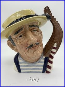 Vintage Royal Doulton 1963 Gondolier D 6589 Toby Mug Jug 8 inch W02