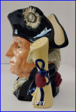 Vintage Royal Doulton 1982 Large Toby Jug Character George Washington D 6669