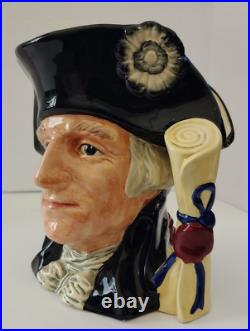 Vintage Royal Doulton 1982 Large Toby Jug Character George Washington D 6669