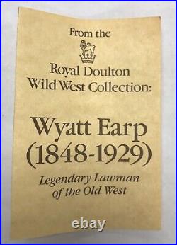 Vintage Royal Doulton 1984 Wyatt Earp Wild West D 6711 Toby Mug Jug 5.5 inch C01