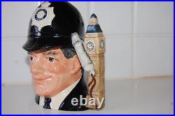 Vintage Royal Doulton 1985 Large Toby Jug Character The London Bobby D 6744