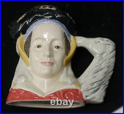 Vintage Royal Doulton King Henry VIII & 6 Wives Toby Mug, Jug Set, Complete