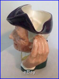 Vintage Royal Doulton Large 7.5 Character Jug'ard of'earing D6588 Toby Ex Con