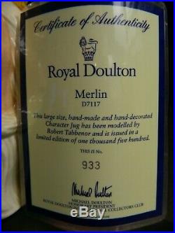 Vintage Royal Doulton Limited Edition Merlin Dragon Handled Jug D7117 Excellent