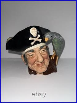 Vintage Royal Doulton Long John Silver Toby Jug Mug D6335 1951 Large England