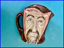 Vintage Royal Doulton Mephistophetes 2-Faces with Verse and'Ard of'Earing jugs