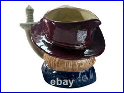 Vintage Royal Doulton Porthos Character Jug Large D6828, Limited 1988