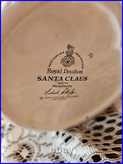 Vintage Royal Doulton Santa Claus Large Toby Jug D6704 1983 England Christmas