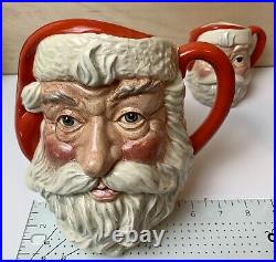 Vintage Royal Doulton Santa Jug & 2 matching mugs Toby Character 1983 England