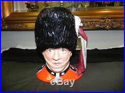 Vintage Royal Doulton The Guardsman Large 8 Character Toby Mug Jug D6755 EUC