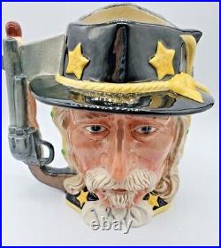 Vintage Royal Doulton Toby Jug Battle of Little Big Horn Custer Sitting Bull New
