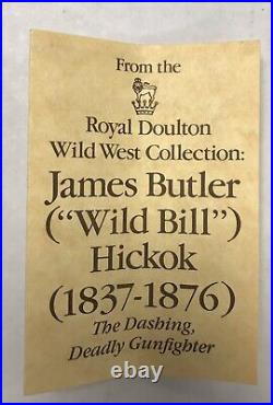 Vintage Royal Doulton WILD BILL HICKOCK D6736 Wild West Collection Toby Jug Mug