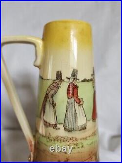 Vintage Royal Doulton Welsh tall narrow pitcher jug Rare