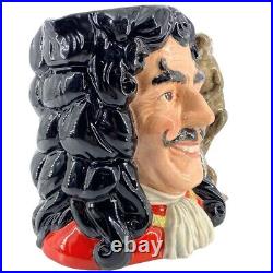 Vtg 1994 Royal Doulton CAPTAIN HOOK Large Character Jug Toby Mug D6947 Croc