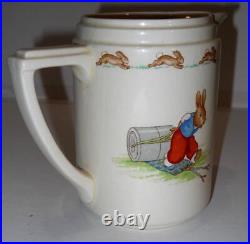 Vtg BUNNYKINS'CASINO' Style Milk Pitcher, Royal Doulton, signed Barbara Vernon