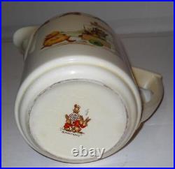 Vtg BUNNYKINS'CASINO' Style Milk Pitcher, Royal Doulton, signed Barbara Vernon