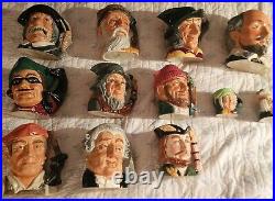 Vtg Collection of 12Historic Character Royal Doulton Toby Jug / Pitcher