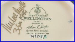 Vtg Duke of Wellington Toby Jug 1995 ROYAL DOULTON # 718 0f 2500 Signed