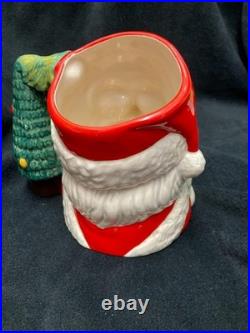 Vtg Royal Doulton 1998 Large Santa Claus # D7123 WithChristmas Tree Handle + Gifts