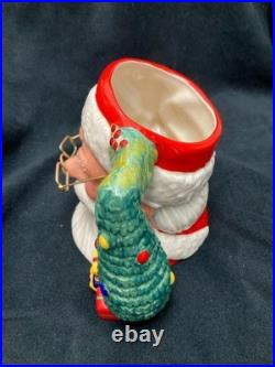Vtg Royal Doulton 1998 Large Santa Claus # D7123 WithChristmas Tree Handle + Gifts