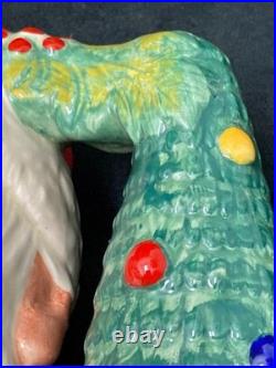 Vtg Royal Doulton 1998 Large Santa Claus # D7123 WithChristmas Tree Handle + Gifts