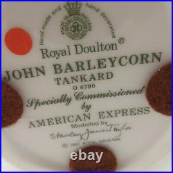 Vtg Royal Doulton JOHN BARLEYCORN Tankard D6780 Character Jug 1987 American Expr