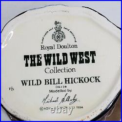 WILD BILL HICKOK Toby Mug Jug Wild West Cowboy 1984 Royal Doulton England Gift