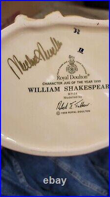 William Shakespeare Royal Doulton Globe Toby 1999 Jug of Year