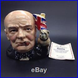 Winston Churchill Royal Doulton Toby Character Jug of the Year Mug 1992 1991