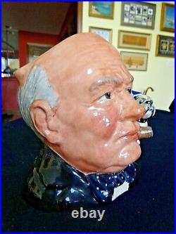 Winston S. Churchill Royal Doulton Toby Mug D6907 Character Jug of The Year